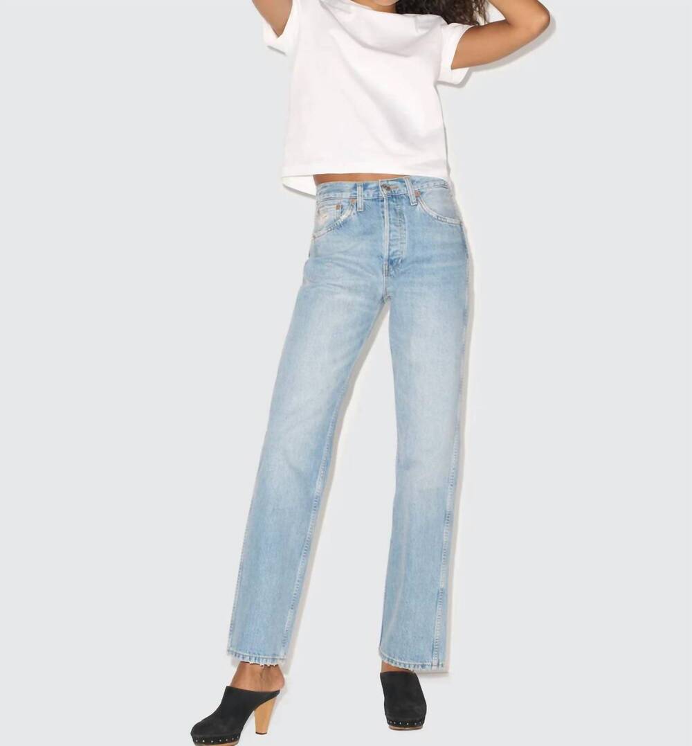 NEW RE/DONE 90s high rise loosie jean in worn blue